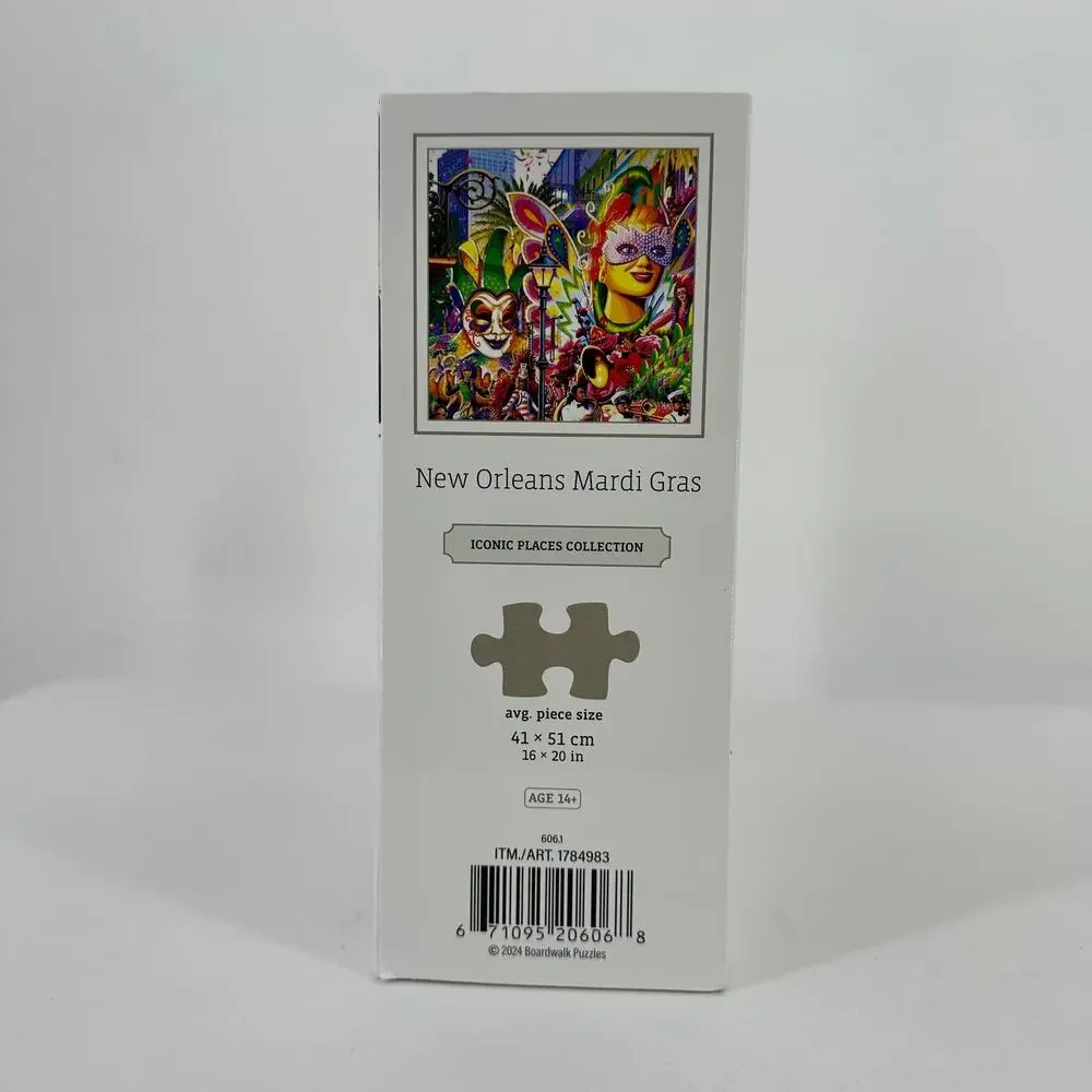 Boardwalk New Orleans Mardi Gras 500 Piece Jigsaw Puzzle Collectible